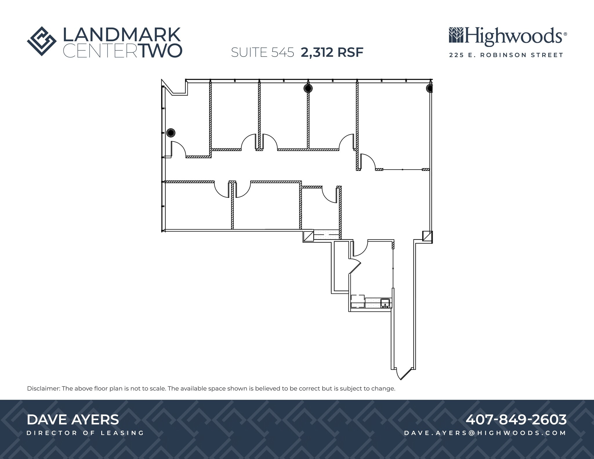 225 E Robinson St, Orlando, FL à louer Plan de site– Image 1 sur 1