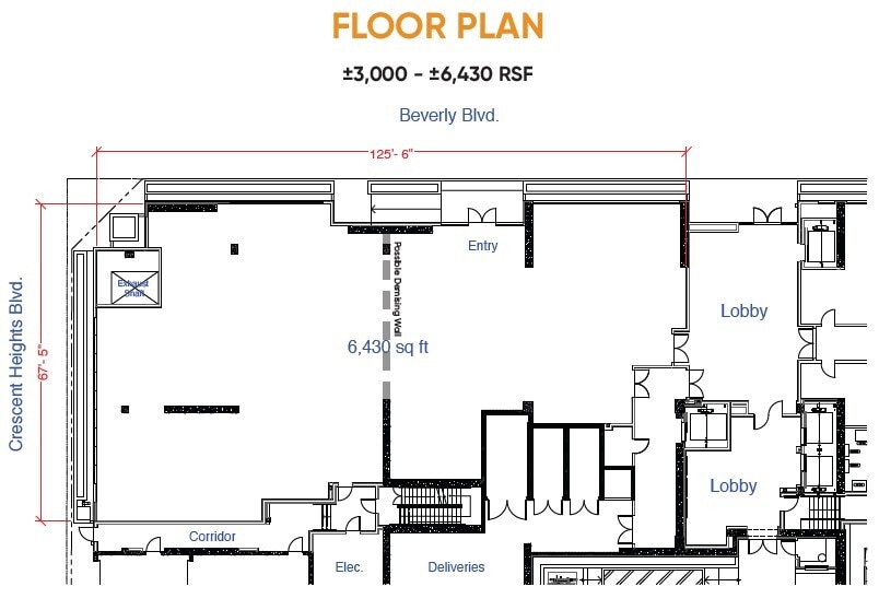 8070 W Beverly Rd, Los Angeles, CA à louer Plan d’étage– Image 1 sur 1