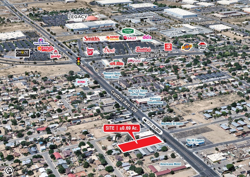 5940 Central Ave, Albuquerque, NM à vendre - Photo principale – Image 1 sur 3