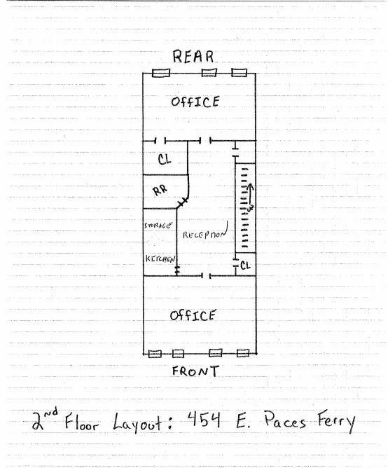 454 E Paces Ferry Rd NE, Atlanta, GA à louer Plan d’étage– Image 1 sur 8