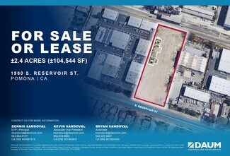 Plus de détails pour 1980 S Reservoir St, Pomona, CA - Terrain à vendre