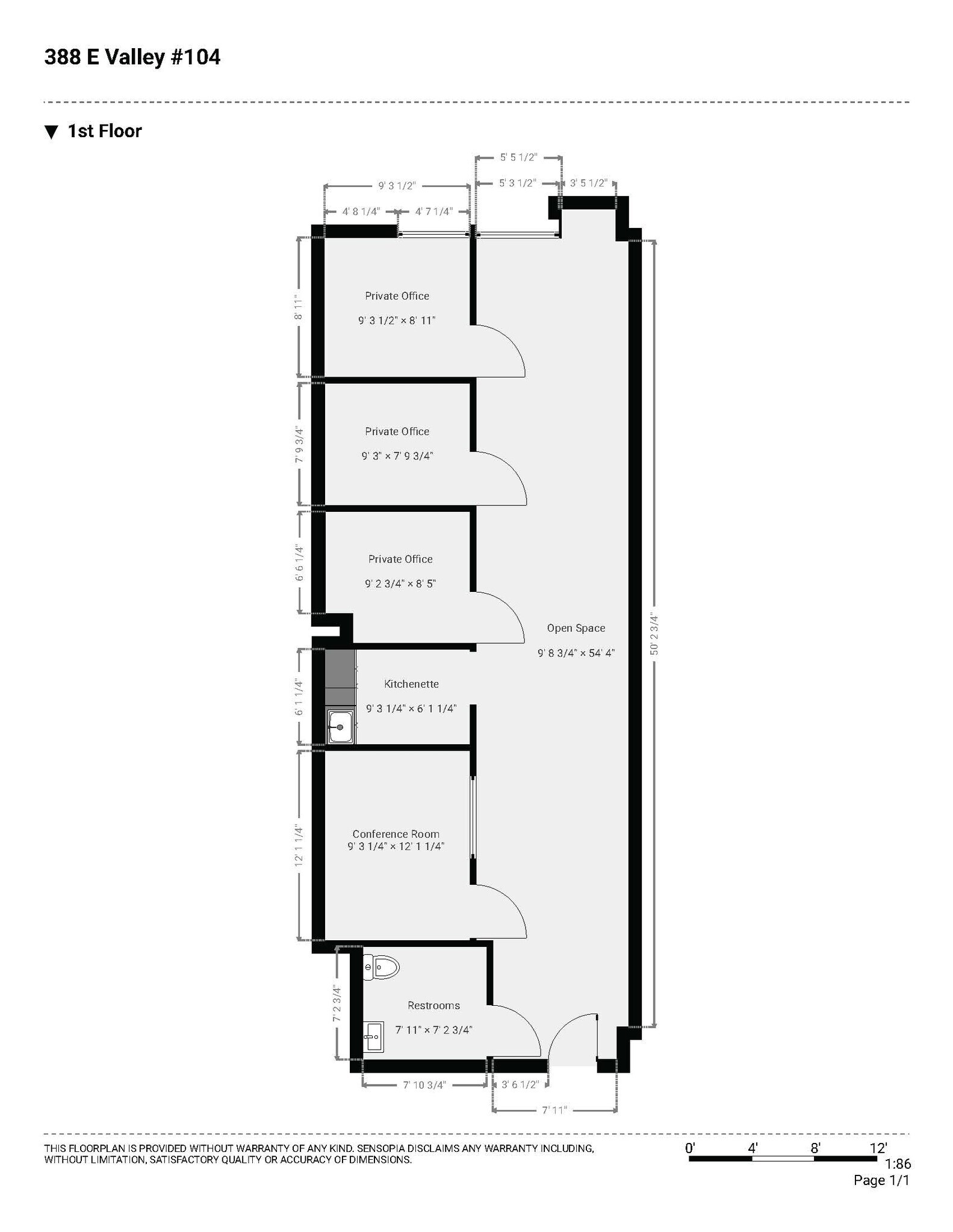 388 E Valley Blvd, Alhambra, CA à louer Plan d’étage– Image 1 sur 8
