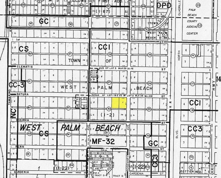 600 Datura St, West Palm Beach, FL à louer - Plan cadastral – Image 2 sur 6