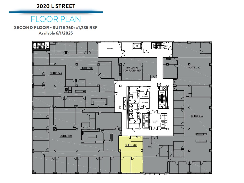 2020 L St, Sacramento, CA à louer Plan d’étage– Image 1 sur 1
