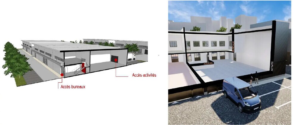 Local d’activités dans Argenteuil à louer - Photo de l’immeuble – Image 3 sur 10