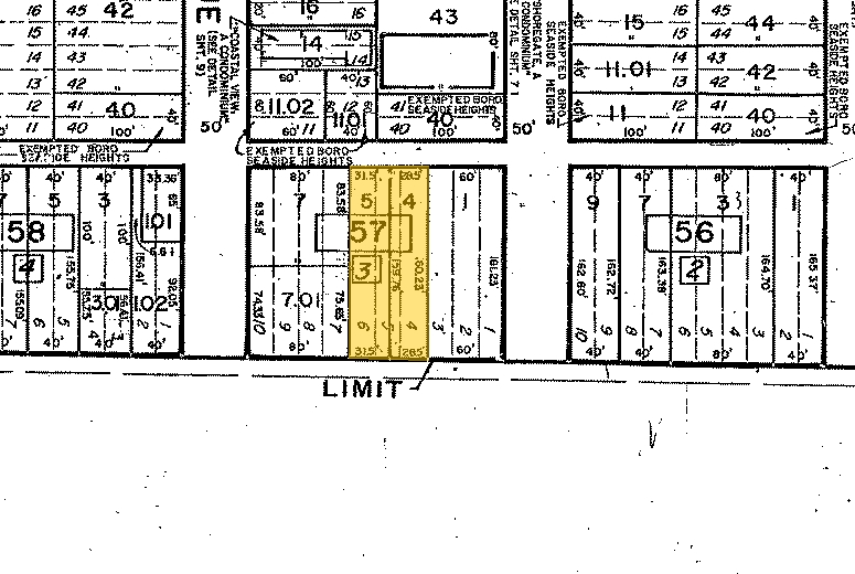 1313 Ocean Ter, Seaside Heights, NJ à vendre - Plan cadastral – Image 3 sur 27