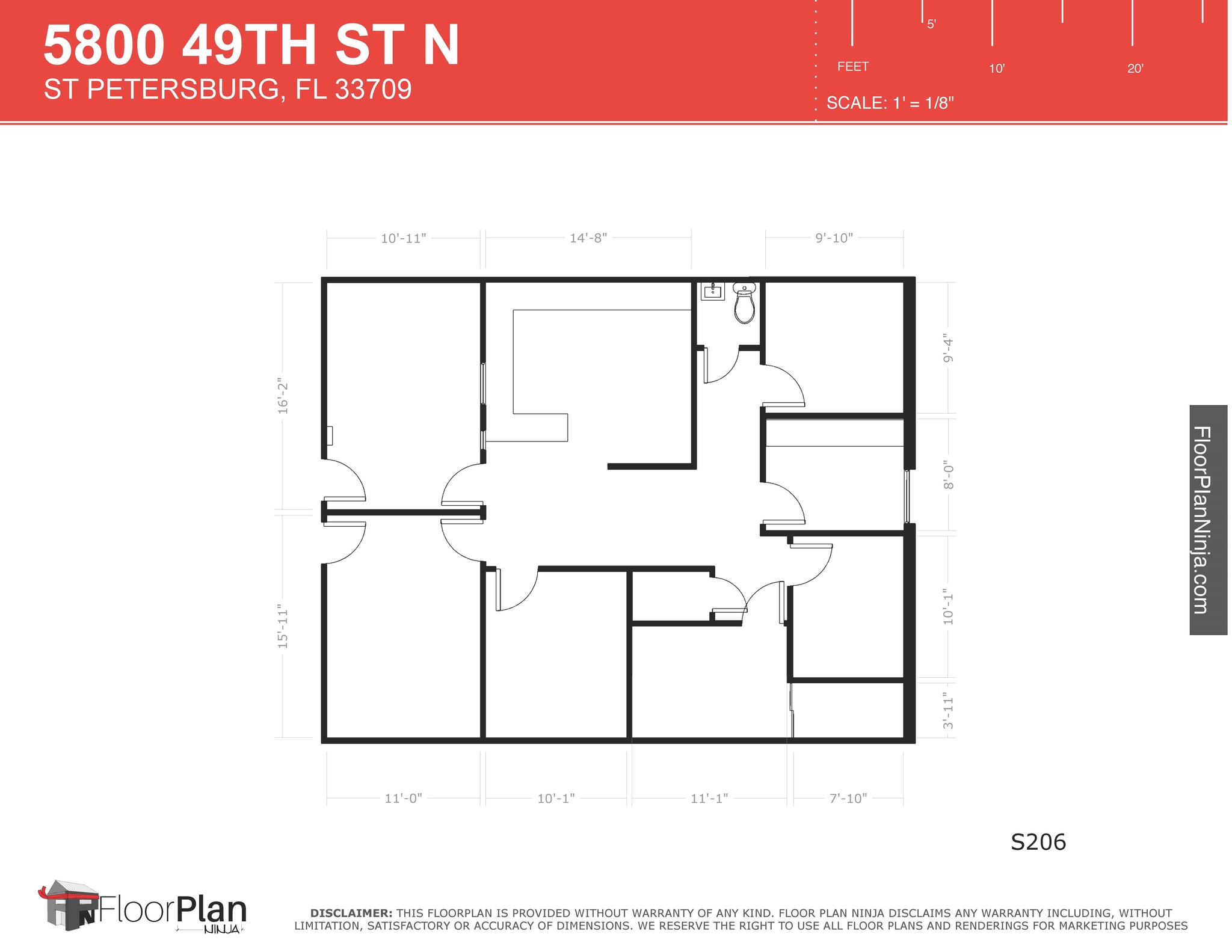 Northside Professional Complex, Saint Petersburg, FL à louer Plan d’étage– Image 1 sur 1