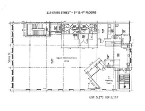 119 State St, Detroit, MI à louer Plan d’étage– Image 1 sur 1