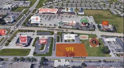 820 Joliet St, Dyer, IN - VUE AÉRIENNE  vue de carte