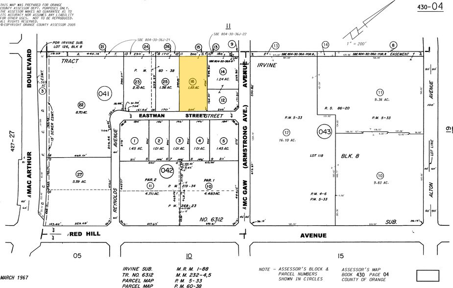 17321 Eastman St, Irvine, CA à louer - Plan cadastral – Image 2 sur 4
