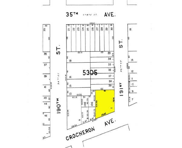 190-17 Crocheron Ave, Flushing, NY à vendre - Plan cadastral – Image 2 sur 2