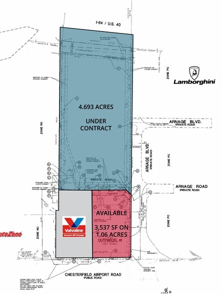 23 Arnage Blvd, Chesterfield, MO à louer - Plan de site – Image 2 sur 2