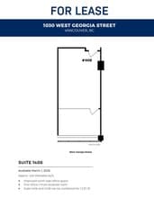 1030 W Georgia St, Vancouver, BC à louer Plan d’étage– Image 1 sur 1
