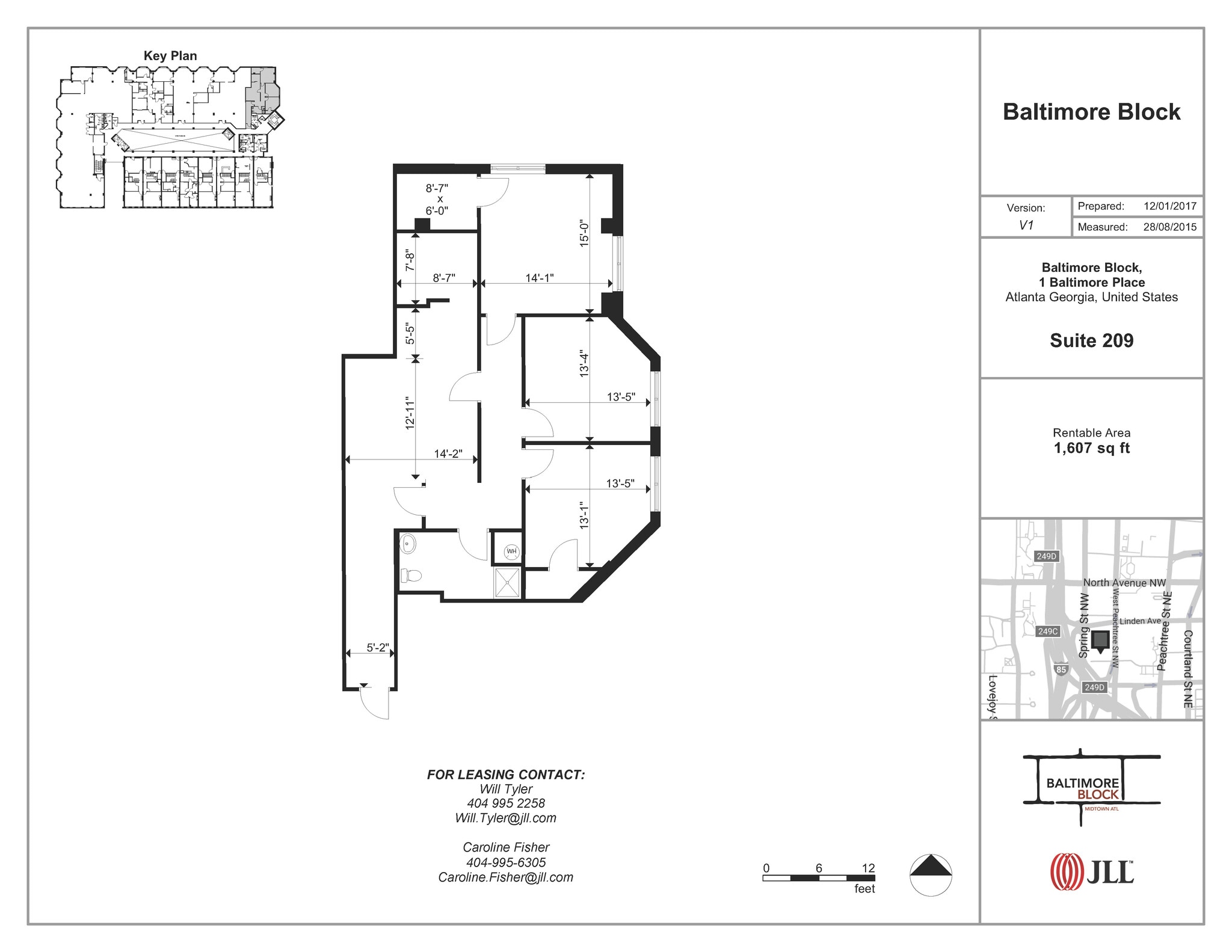 1 Baltimore Pl NW, Atlanta, GA à louer Plan d’étage– Image 1 sur 1