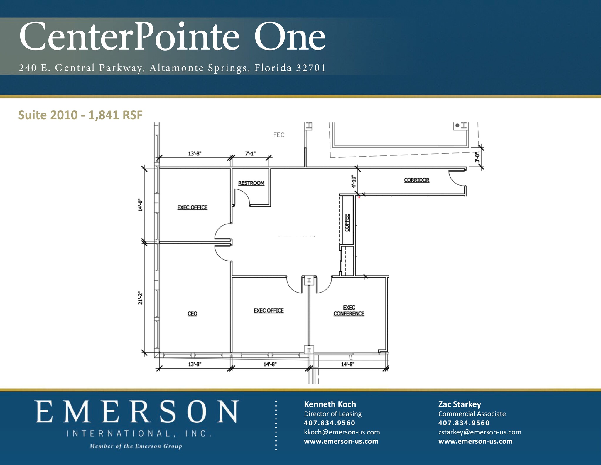 220 E Central Pky, Altamonte Springs, FL à louer Plan de site– Image 1 sur 1