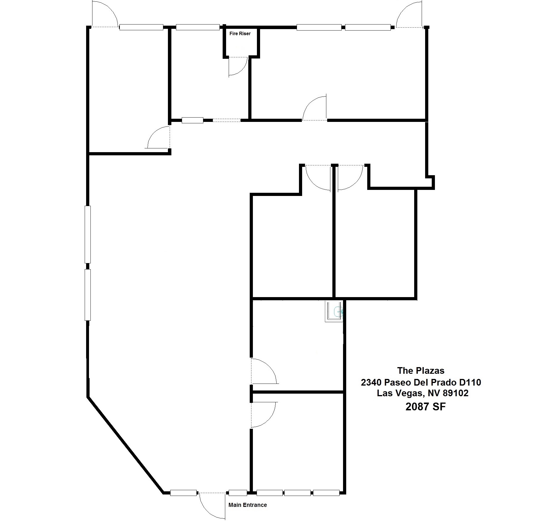 2310 Paseo Del Prado, Las Vegas, NV à louer Plan d’étage– Image 1 sur 1