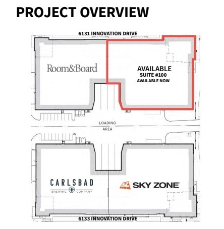 6131 Innovation Way, Carlsbad, CA à louer Plan de site– Image 1 sur 2