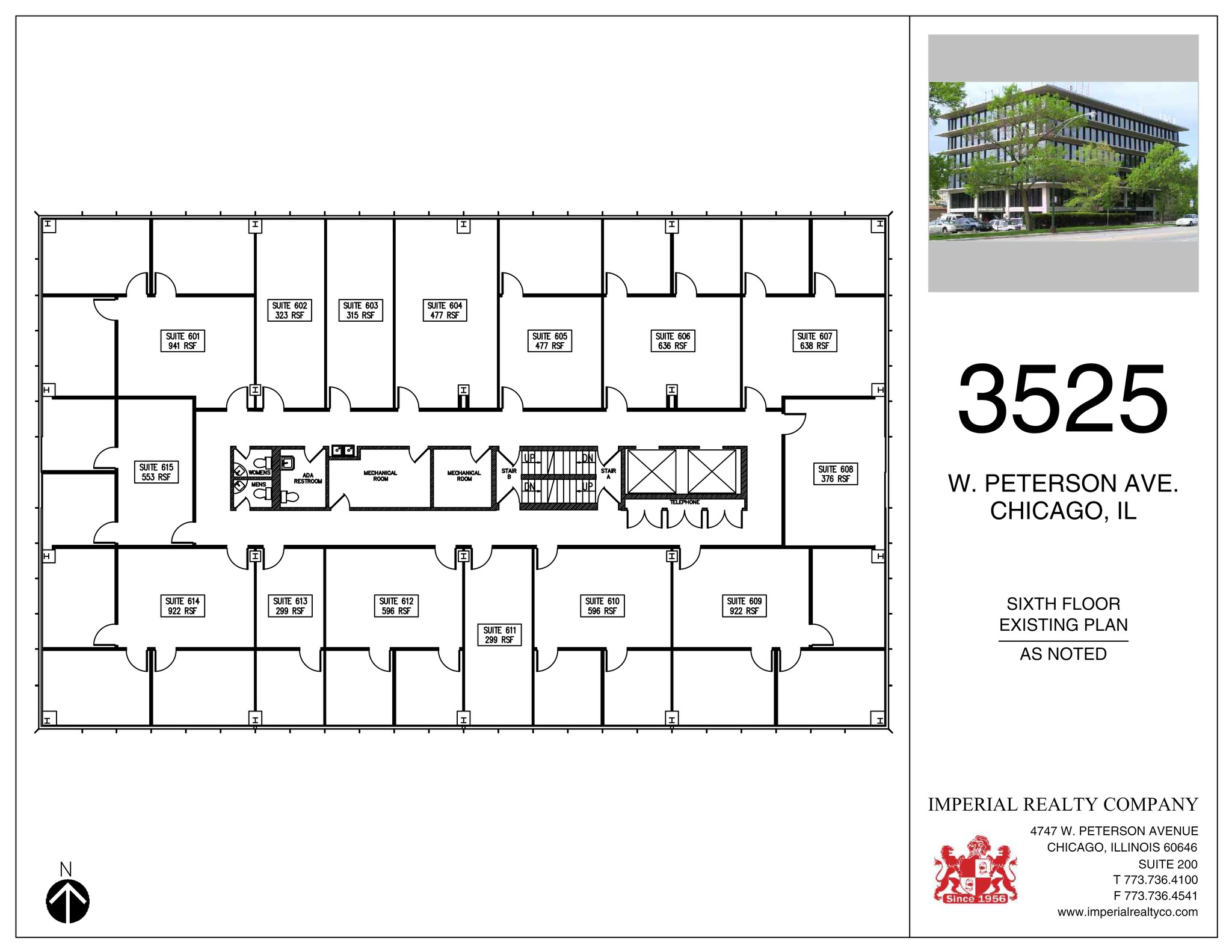 3525 W Peterson Ave, Chicago, IL à louer Plan de site– Image 1 sur 1