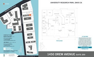 Plus de détails pour 1450 Drew Ave, Davis, CA - Bureau à louer