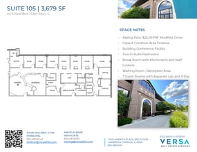 45 S Park Blvd, Glen Ellyn, IL à louer Plan d’étage– Image 1 sur 1
