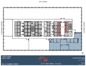 515 S Flower St, Los Angeles, CA à louer Plan d’étage– Image 1 sur 1
