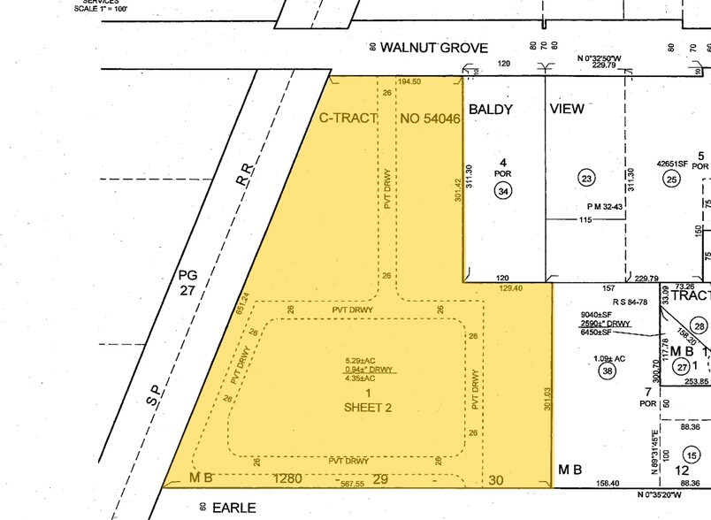 5089-5099 N Walnut Grove Ave, San Gabriel, CA à vendre - Plan cadastral – Image 2 sur 24