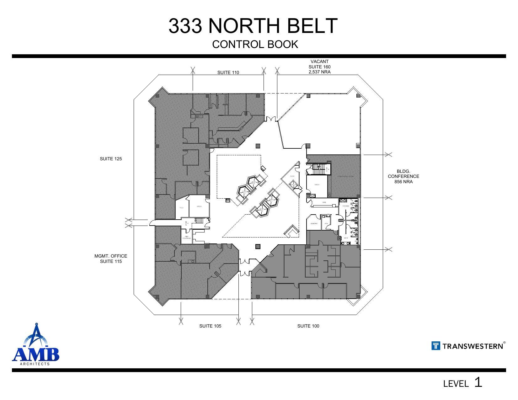 333 N Sam Houston Pky E, Houston, TX à louer Plan d’étage– Image 1 sur 1