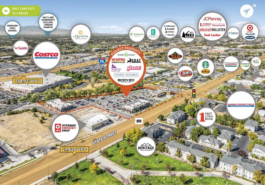 The Schoolyard portefeuille de 3 biens à vendre sur LoopNet.fr - Aérien – Image 2 sur 6