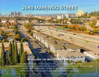 Plus de détails pour 2649 Marengo St, Los Angeles, CA - Logement à vendre