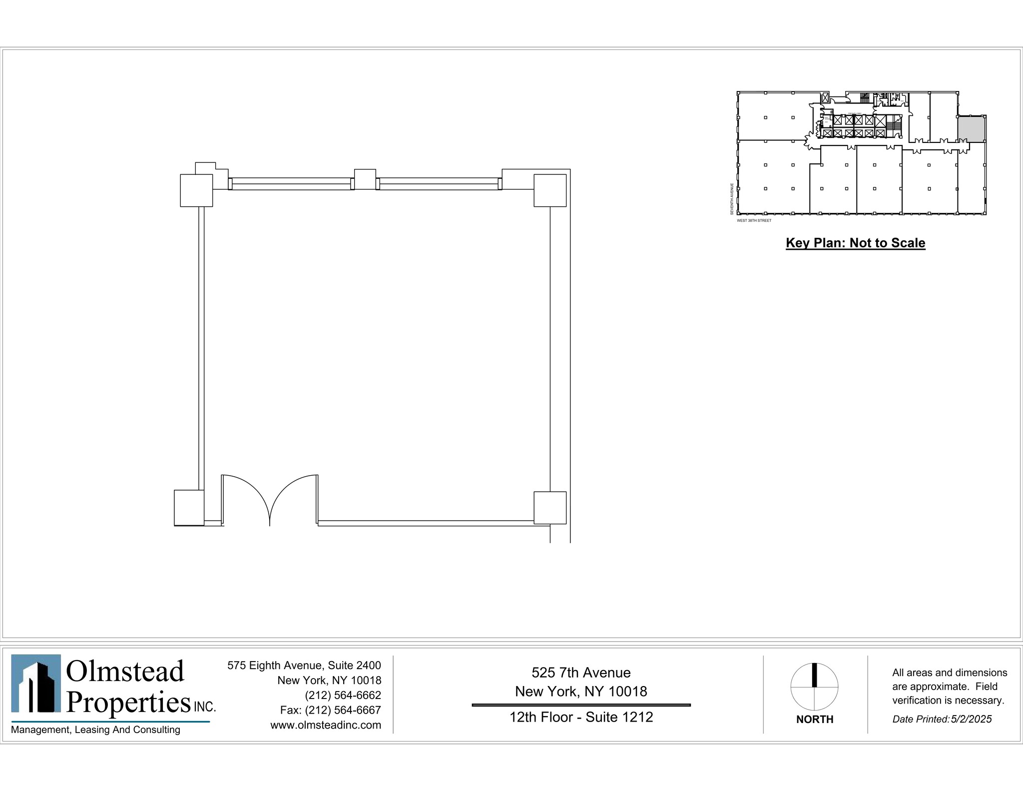 525 Seventh Ave, New York, NY à louer Plan de site– Image 1 sur 1