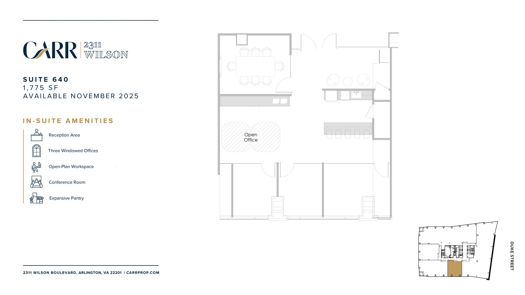 2311 Wilson Blvd, Arlington, VA à louer Plan d’étage– Image 1 sur 1