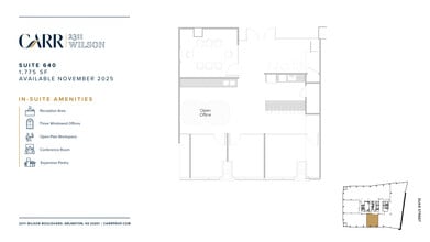 2311 Wilson Blvd, Arlington, VA à louer Plan d’étage– Image 1 sur 1