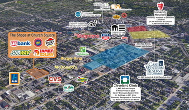 7901-8101 Euclid Ave, Cleveland, OH - VUE AÉRIENNE  vue de carte