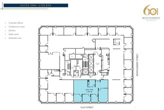 601 Montgomery St, San Francisco, CA à louer Plan d’étage– Image 1 sur 1