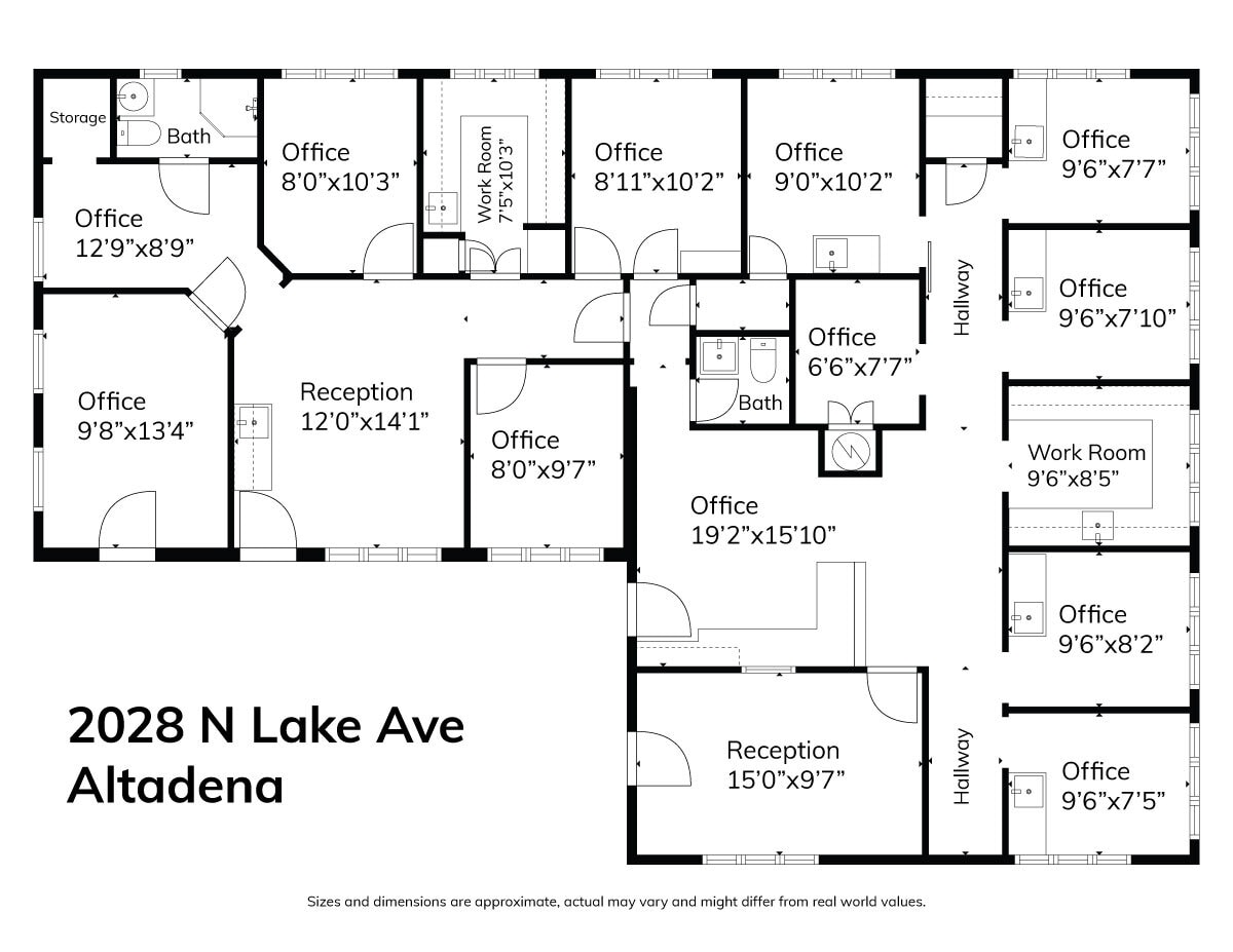 2028 Lake Ave, Altadena, CA à louer Plan d’étage– Image 1 sur 1
