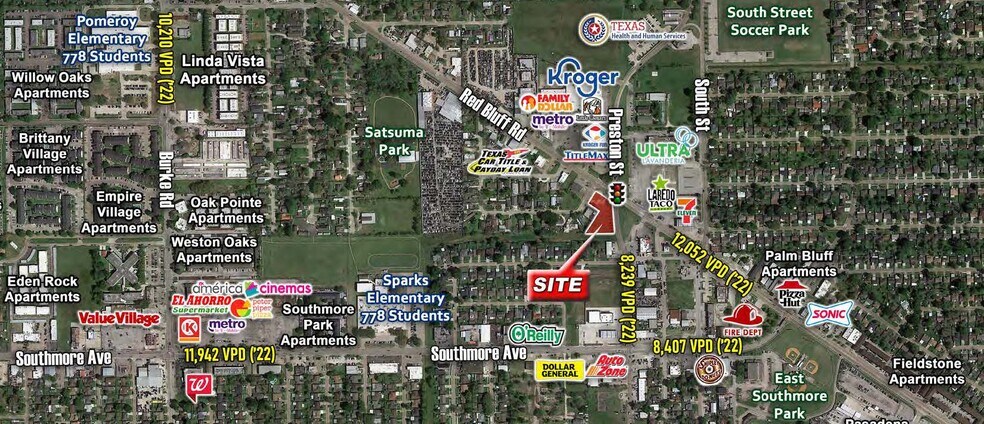 2722 Red Bluff Rd, Pasadena, TX à vendre - Aérien – Image 1 sur 3