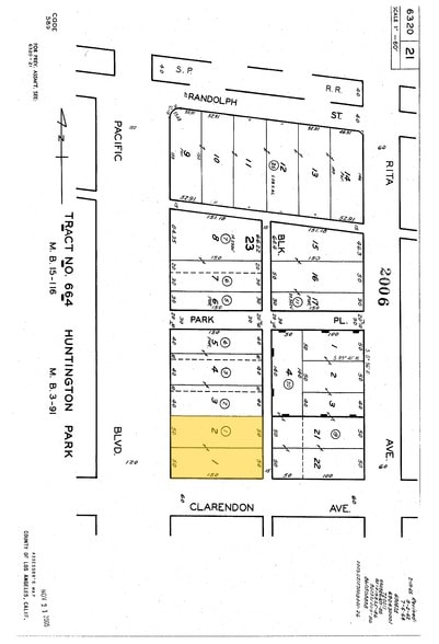 6216-6224 Pacific Blvd, Huntington Park, CA à louer - Plan cadastral – Image 2 sur 8