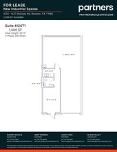 4125 Hollister Rd, Houston, TX à louer Plan de site– Image 1 sur 1