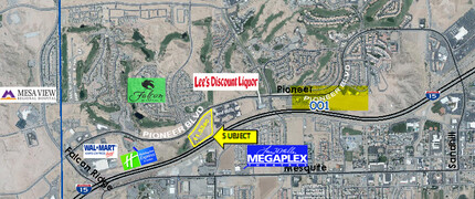 840 W Pioneer Blvd, Mesquite, NV - VUE AÉRIENNE  vue de carte - Image1