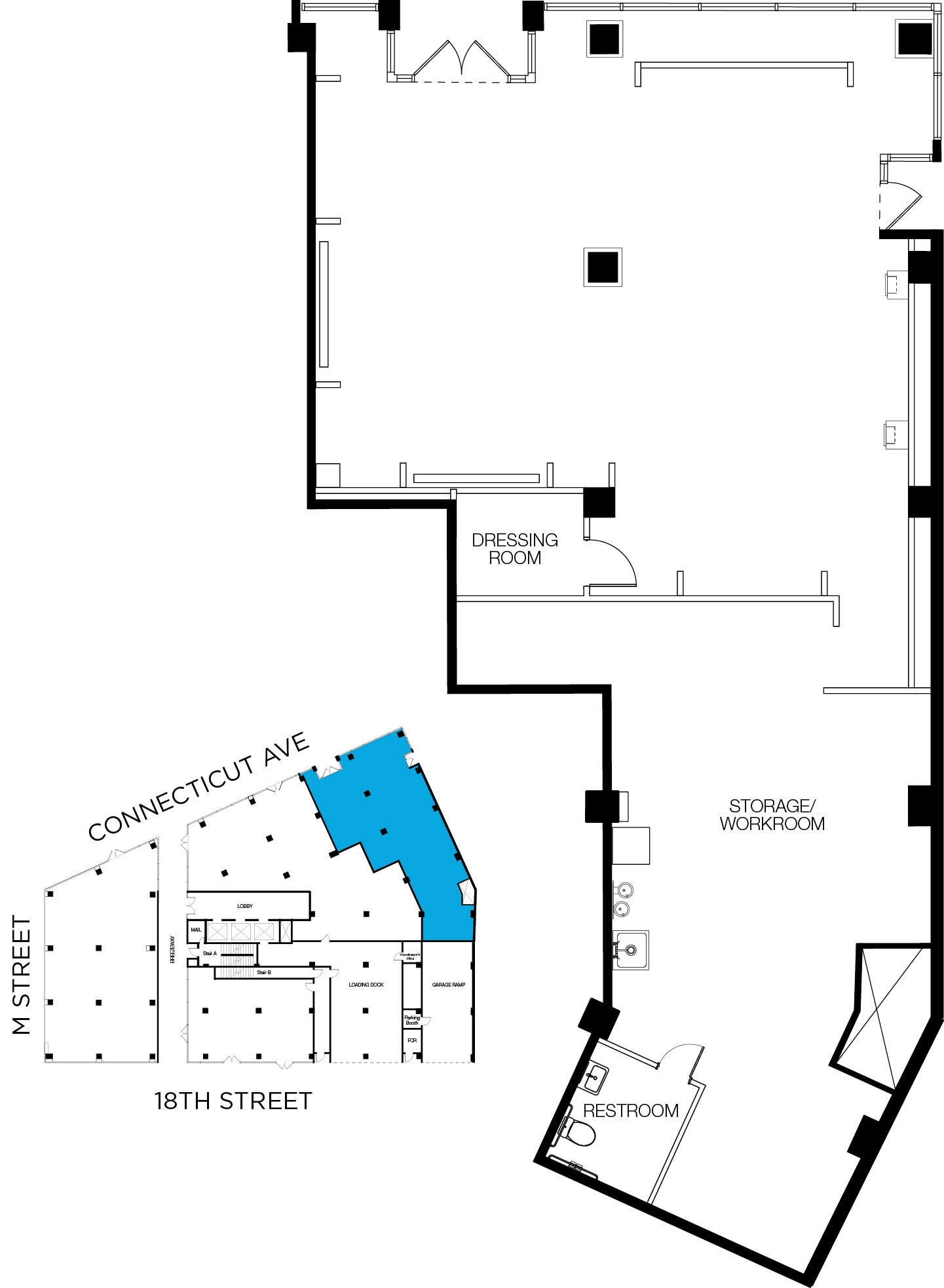 1150 Connecticut Ave NW, Washington, DC à louer Plan d’étage– Image 1 sur 1
