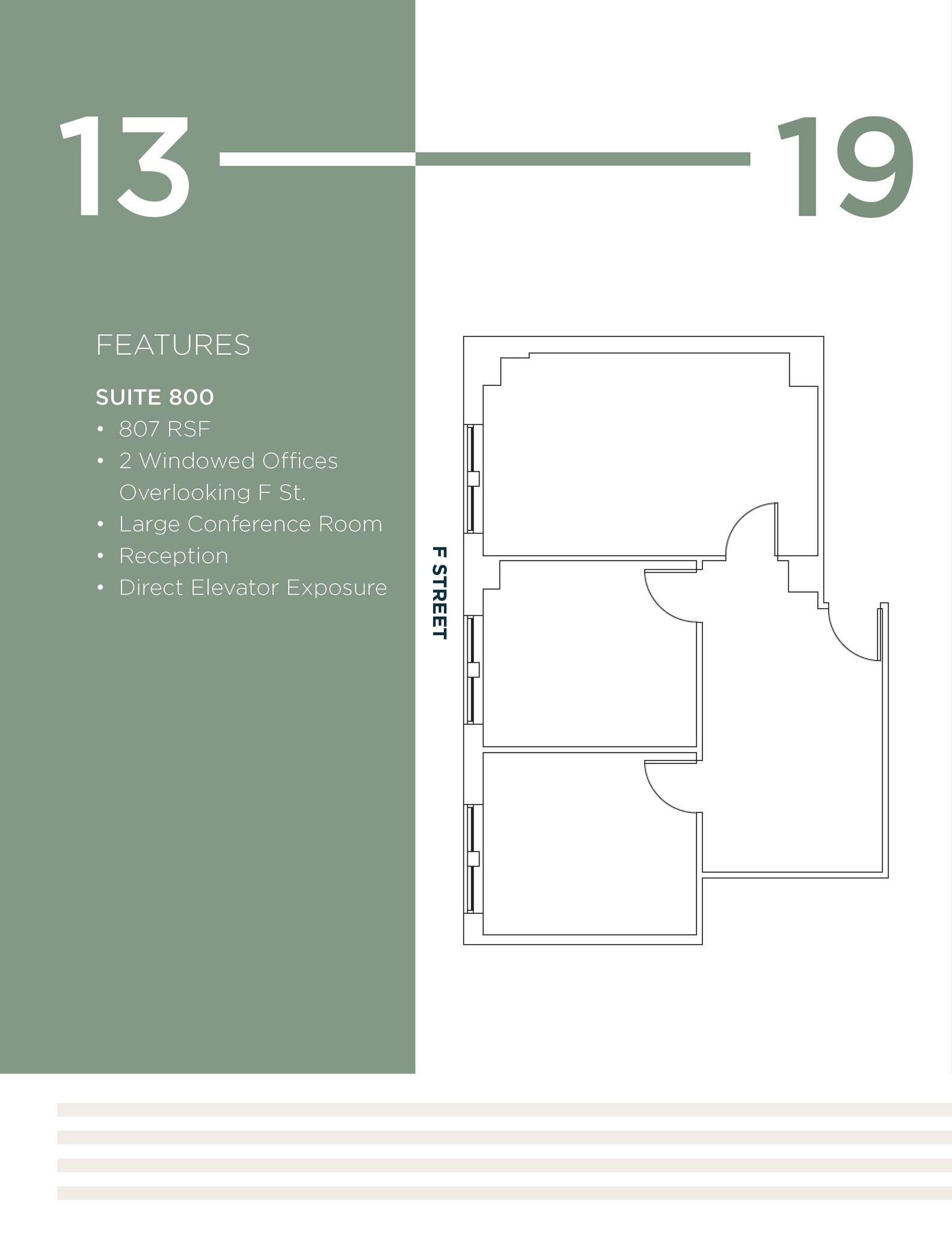 1319 F St NW, Washington, DC à louer Plan d’étage– Image 1 sur 1