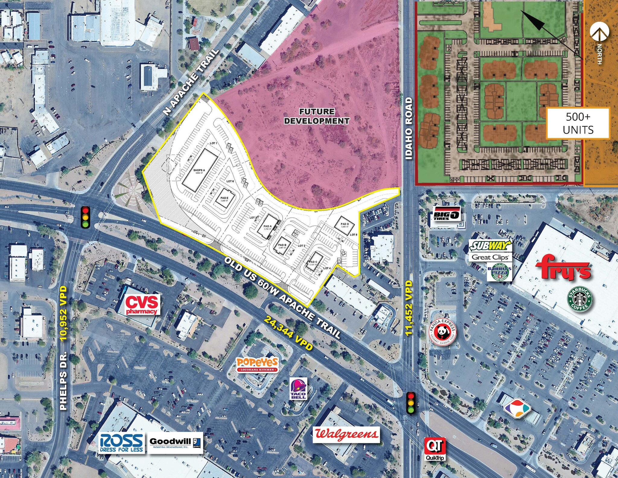 NWC Idaho Rd & Apache Trl, Apache Junction, AZ à louer Aérien– Image 1 sur 4