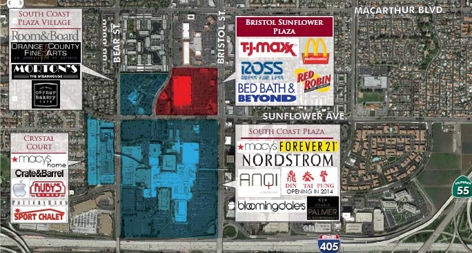 3900-3940 S Bristol St, Santa Ana, CA à louer Aérien– Image 1 sur 5