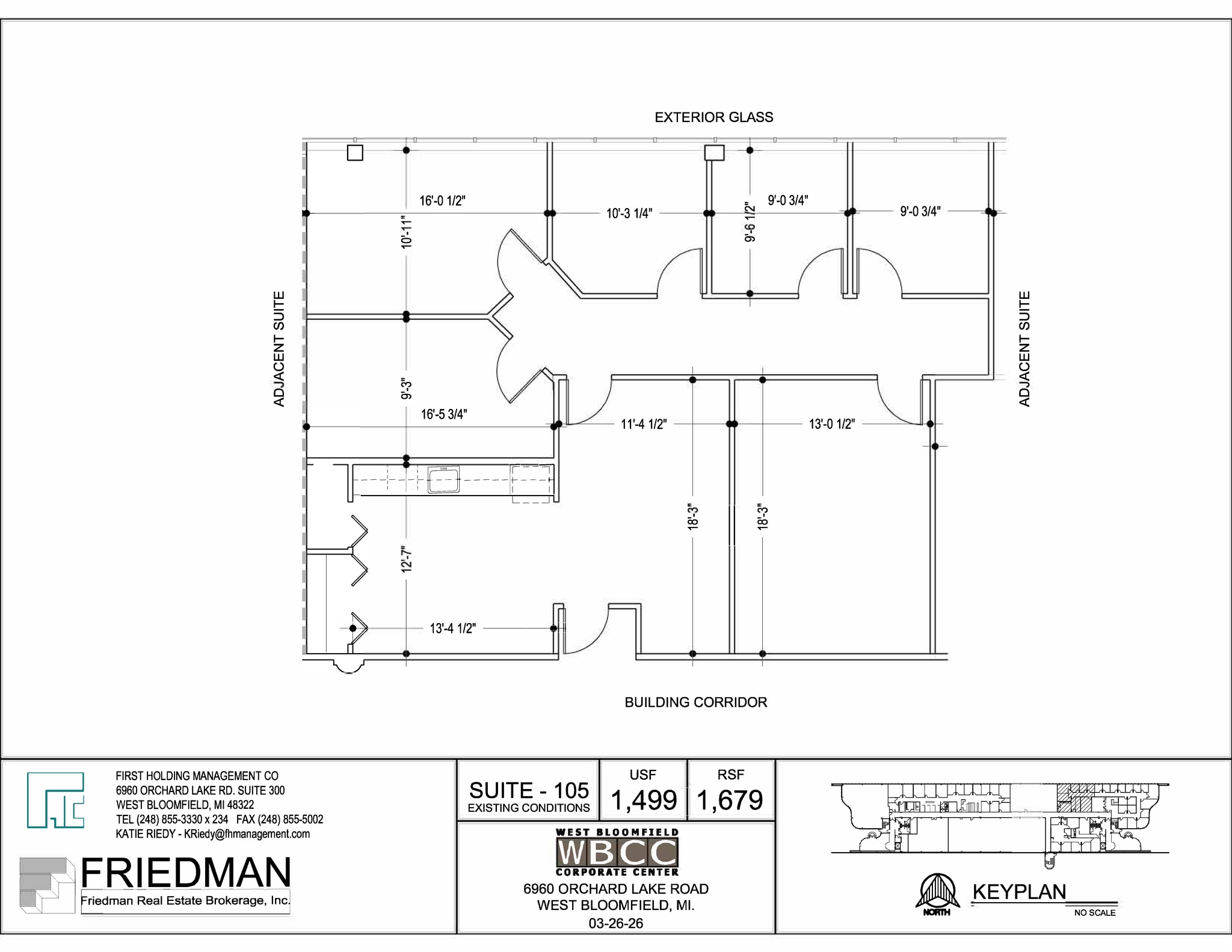 6960 Orchard Lake Rd, West Bloomfield, MI à louer Plan d’étage– Image 1 sur 2