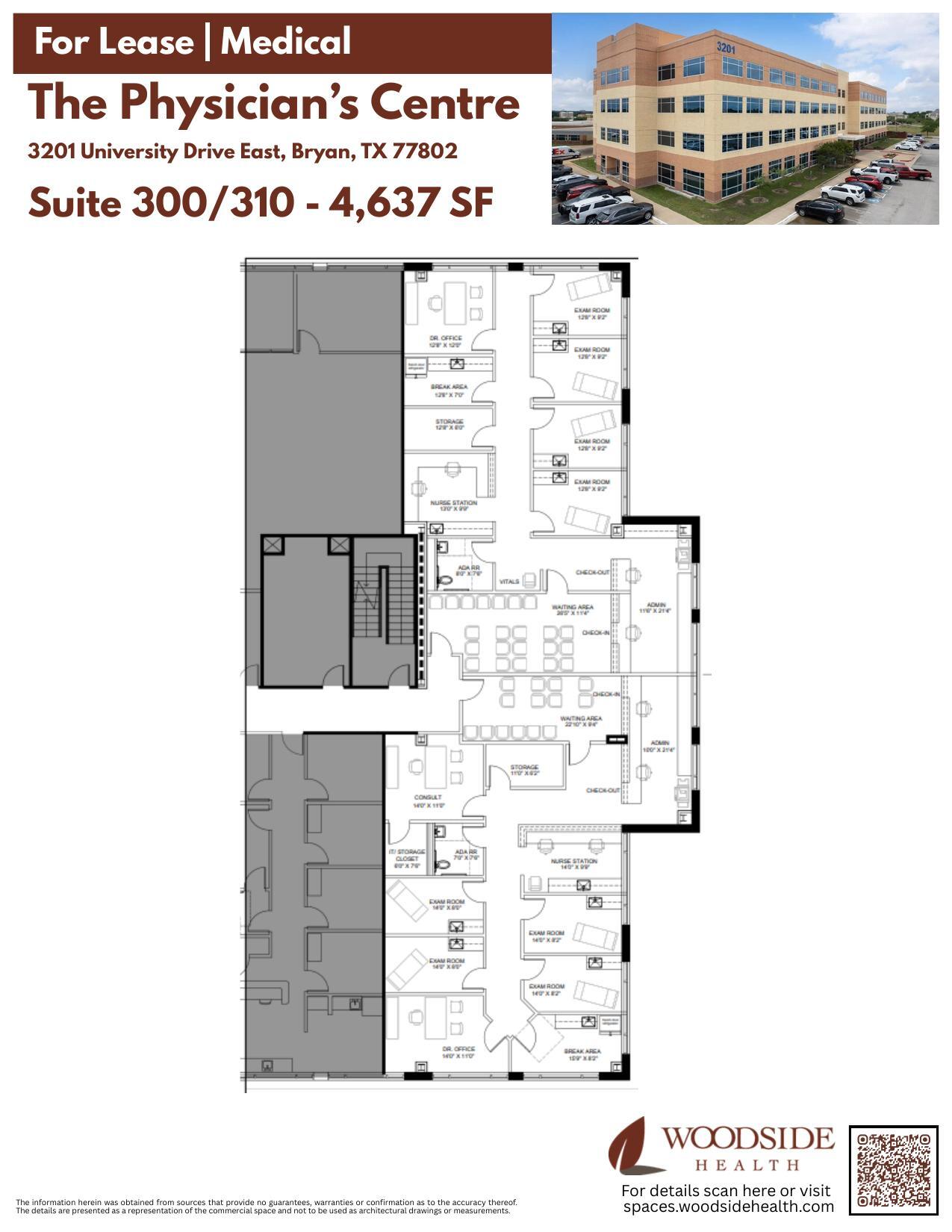 3201 University Dr E, Bryan, TX à louer Plan d’étage– Image 1 sur 1