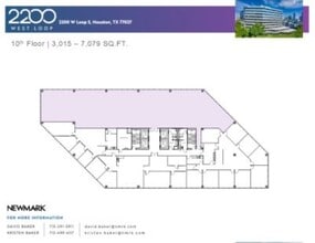 2200 West Loop South, Houston, TX à louer Plan d’étage– Image 1 sur 1
