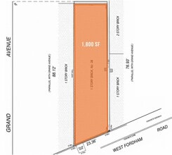 39 W Fordham Rd, Bronx, NY à louer Plan d’étage– Image 2 sur 2