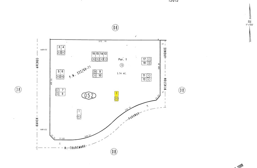 9483 Haven Ave, Rancho Cucamonga, CA à vendre - Plan cadastral – Image 2 sur 3