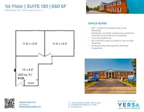 6912 Main St, Downers Grove, IL à louer Plan d’étage– Image 1 sur 1