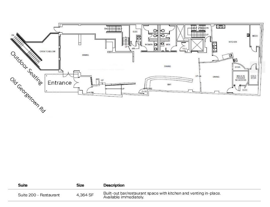 7514 Wisconsin Ave, Bethesda, MD à louer Plan d’étage– Image 1 sur 1
